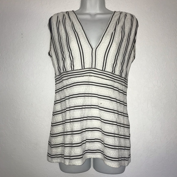 2/$25 MSSP Max Studio Specialty Products Stripe Top M - Picture 2 of 8